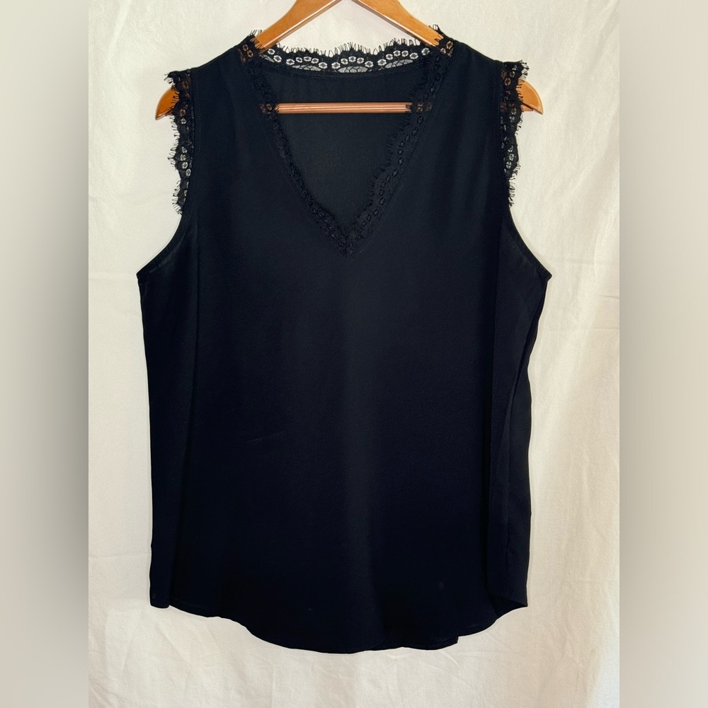 Tank Top with Lace Detail